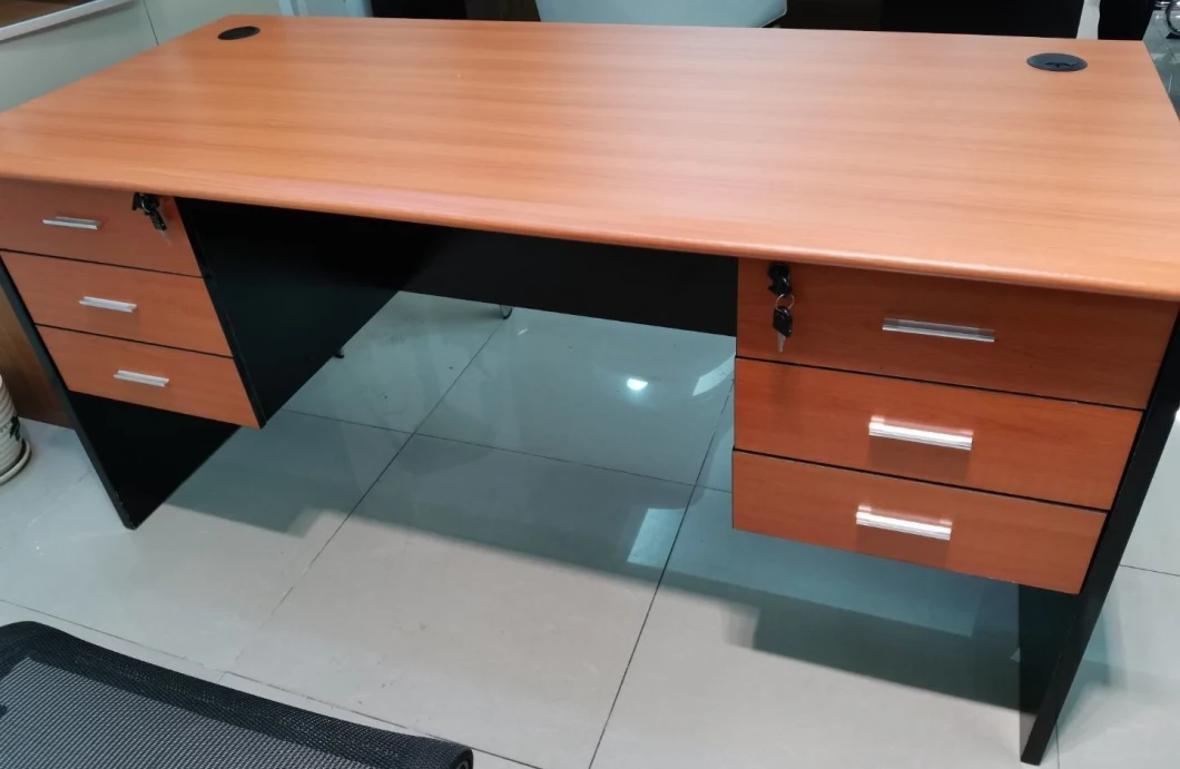 Factory Wholesale Classic Cherry Wooden Staff Computer Study Office Table